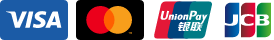 Visa, Mastercard, UnionPay, JCB