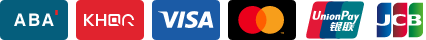 ABA KHQR, Visa, Mastercard, UnionPay, JCB